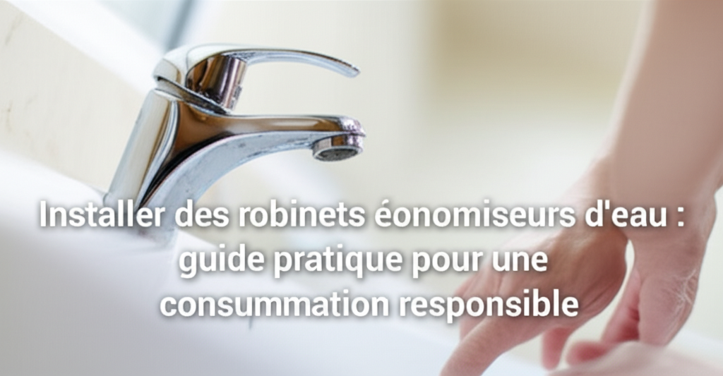 Installer des robinets économiseurs d’eau : guide pratique pour une consommation responsable