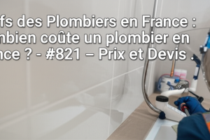Tarifs des Plombiers en France : Combien coûte un plombier en France ? – Prix et Devis